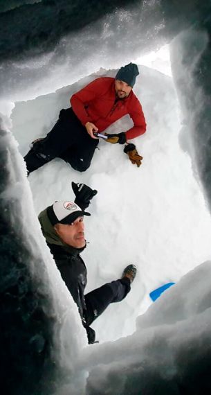 Raquetas en la nieve en León